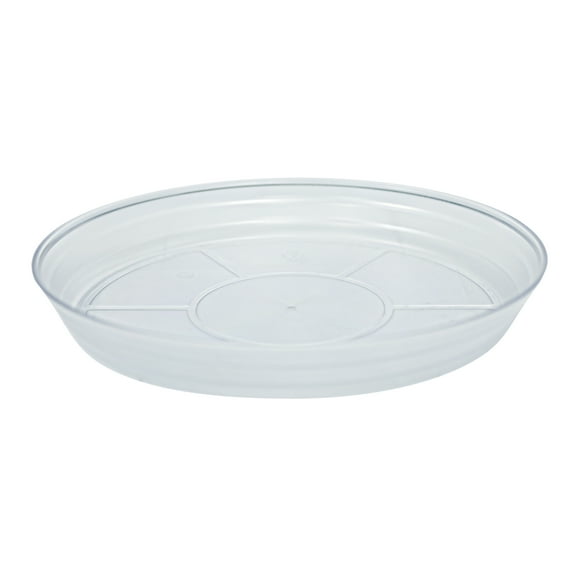 Better Homes & Gardens Vinyl Translucent Round Resin Saucer, 16-inch, Indoor & Outdoor Use