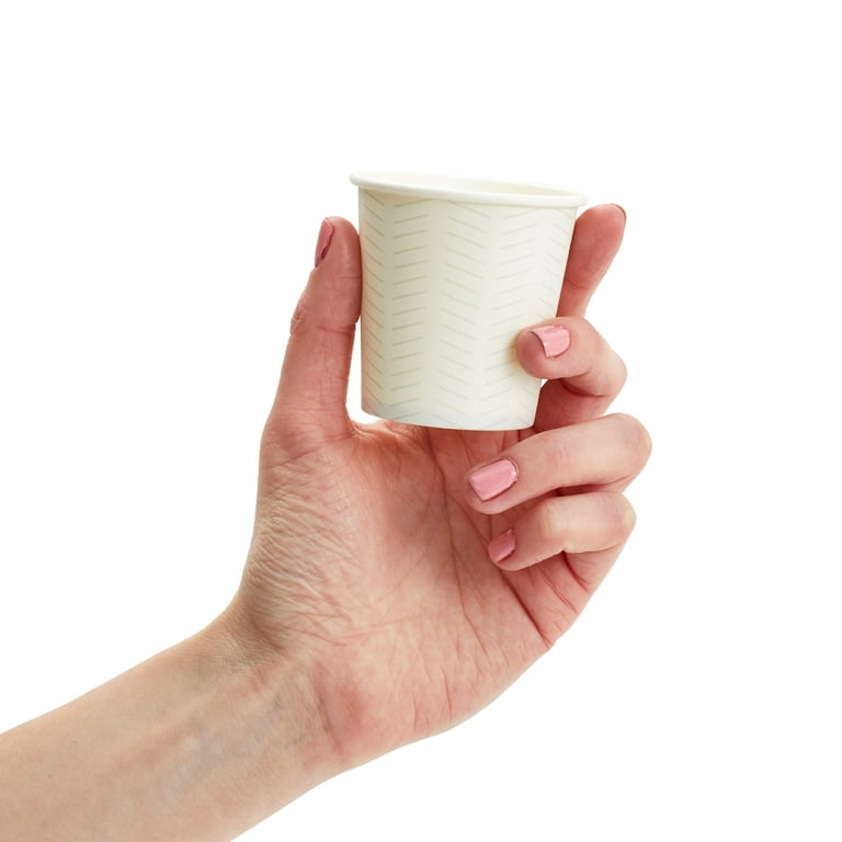 Zappy 5 Oz Square Disposable Plastic Coffee Mugs / Espresso Cappuccino Cups