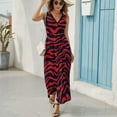 thumbnail image 6 of Animal Print Patterns Sleeveless Dress Woman Fashion Long Dresses Women's Summer Suit Dress 2025, 6 of 7