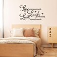 thumbnail image 4 of VICHFA Autocollant Mural Live Laugh Love, Noir, PVC, Inspirant, Décalcomanie Murale, Réutilisable, Imperméable, 4 of 7