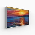 thumbnail image 2 of wall26 Framed Canvas Wall Art for Living Room, Bedroom Vibrant Sea Sunset Painting Canvas Prints for Home Decoration Ready to Hang - 24x36 inches, 2 of 4