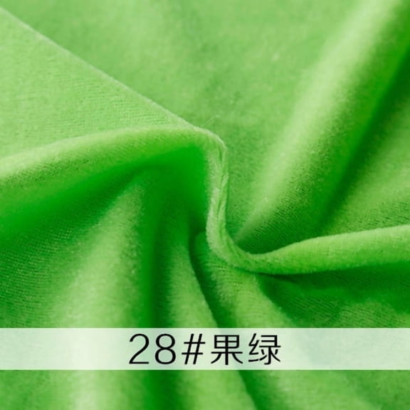 Xiao Hua light green velvet fabric 39.37 × 62.99 inches, 1 piece, soft plush fabric for sewing, DIY clothing fabric, handmade decorative fabric&ideal choice for sewing clothing