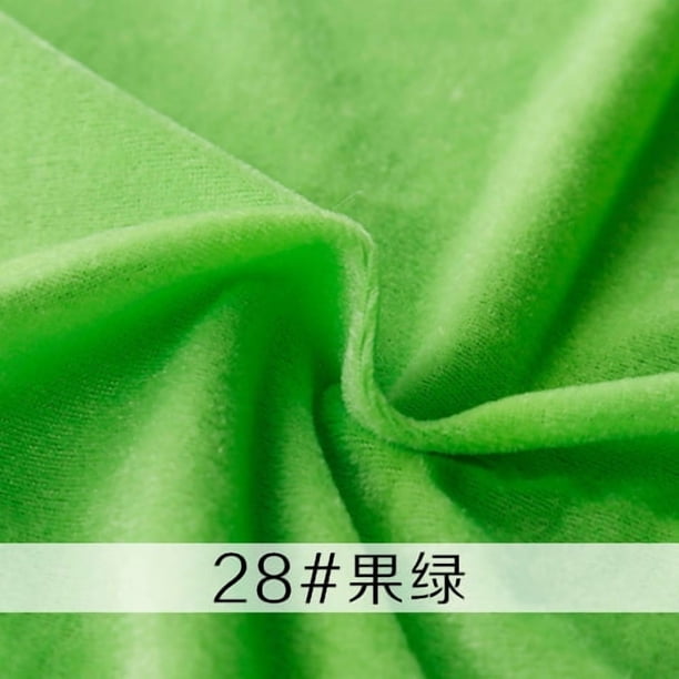 Xiao Hua Tela de Costura de Felpa Verde -1 Pieza, Ancho 62.99 Pulgadas, Largo 78.74 Pulgadas, Sensación de Felpa, Adecuada para Ropa DIY, Ropa de Cama y Decoración Navideña