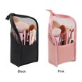 thumbnail image 2 of Sac Cosmétique pour Femmes Portable avec Rangement, Gain de Place, Fermeture Éclair Transparente, Support pour Pinceaux de Maquillage, 2 of 7