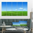thumbnail image 1 of Prairie Verte et Ciel Bleu - Impression sur Toile Paysage, 1 of 4