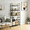 Black, variant on Blorly Bookshelf, 3 Tier Industrial Storage Shelf, Compact Metal & Wooden Bookcase for Small Spaces, Bedroom, Easy Assembly, Black