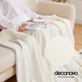 thumbnail image 4 of Deconovo Christmas Sherpa Plush Throw Blanket, Soft Warm Cozy Blanket for Couch Sofa Bed, Machine Washable Decorative Holiday Gift, 60"x80", Beige, 4 of 7