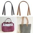 thumbnail image 3 of rygai 2Pcs Replacement Handbag Handles Detachable DIY Faux Leather Shoulder Bag Straps Purse Tote Bag Handles Bag Making Supplies,Black, 3 of 7