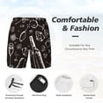 thumbnail image 5 of Fotbe Wine Seamless Men’s Swim Trunks Quick Dry Swim Shorts Board Shorts with Mesh Lining-Small, 5 of 9