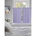 thumbnail image 4 of Kitchen Curtains 54 Inches length, Pure Lavender Window Treatment Curtain Drapes, Simple Solid Color Thermal Insulated Drapes for Basement Hotel RV, 42"x54", 2 Panels, 4 of 7