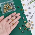 50Pcs 2 Colors 304 Stainless Steel Crimp Beads Covers Mixed Color 10 ...