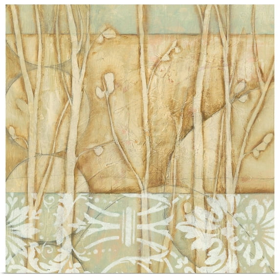 Great BIG Canvas | Rolled Jennifer Goldberger Poster Print entitled Small Willow and Lace IV