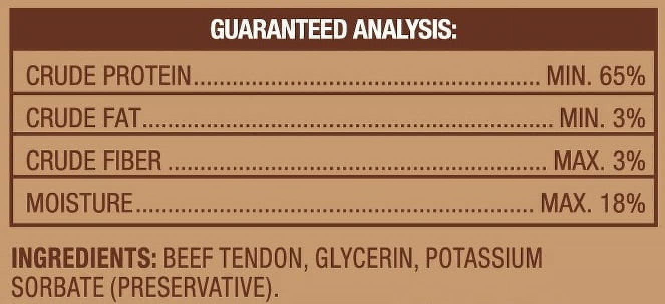 (3 pack) Ol' Roy Beef Tendon Chews for Dogs, Original Flavor, 3.53 oz Bag