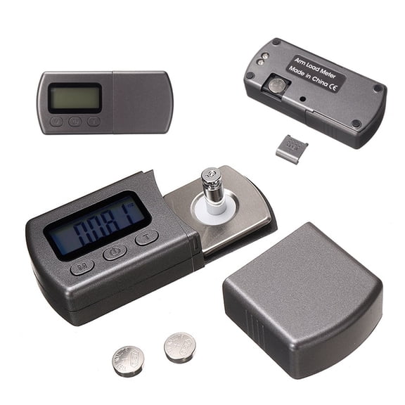 Digital Turntable Stylus Force Scale Gauge LCD Display 0.01g Digital Cartridge Stylus Tracking Guage For Tonearm Phono Cartridge
