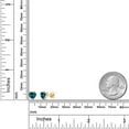 thumbnail image 6 of Gem Stone King 14K Yellow Gold Simulated Green Opal Stud Earrings for Women Men | 1.50 Cttw | Gemstone October Birthstone | Heart Shape 6MM, 6 of 6