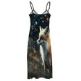 thumbnail image 5 of Nine Tailed Fox Chasing Butterfly Fine Art Sleeveless Dress Summer Dress Woman 2025, 5 of 7