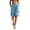 Blue, variant on SRZYMJ Womens Bermuda Shorts Knee Length Loose Fit High Waisted Wide Leg Drawstring Work Hiking Cargo Shorts with Pockets