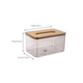 thumbnail image 3 of LSLJS Composite Board Cover Scandinavian Tissue Box Household Living Room Coffee Table Drawer Box Transparent Restaurant Drawer Box, Home Accessories, 3 of 6