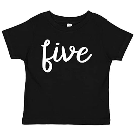 

7 ate 9 Apparel Kids Five Birthday Shirt for Boys 5 Birthday Shirth Bday Fifth Shirts Black Shirt