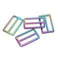 thumbnail image 1 of Hebilla Deslizante de Metal Plano Uxcell Tri-glide para Correa de Tejido Ajustador de Cinturón para Guardar Correa de Cuero Bricolaje Bolsa Cinturón 38mm, 1 of 7