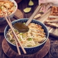 thumbnail image 5 of 4 Pieces Japanese Long Handle Large Spoon Ramen Spoon Wooden Hot Pot Spoon Shell Spoon Wood Rice So, 5 of 5