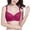 Hot Pink, variant on Women's Four-breasted Steel Ring Charcoal Thin Bra, Charming Underwear for Dance Party
