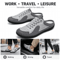 thumbnail image 5 of Men's Slip-On Mule Sneakers Backless Anti-Slip Walking Shoes - Lightweight Breathable Casual Sport Shoes for Driving Travel, 5 of 6