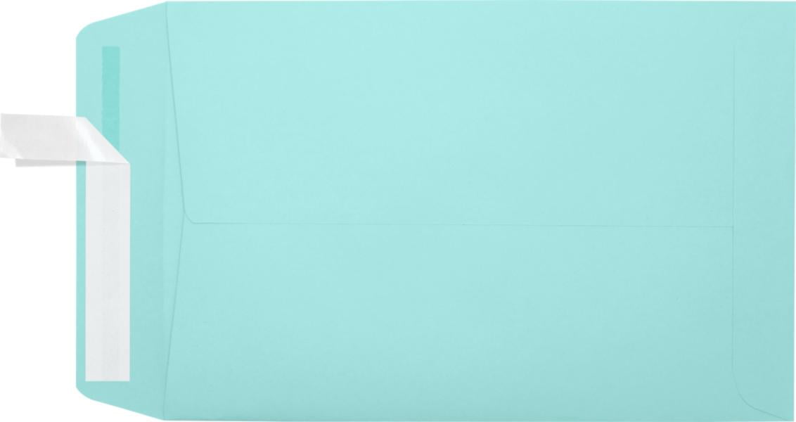 LUXPaper 6 x 9 Open End Envelopes, Seafoam, 50/Pack