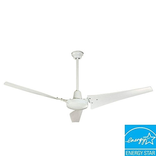 Indoor White Ceiling Fan With Wall Control Hampton Bay Industrial