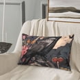 thumbnail image 5 of Zufioo Moonlit Crow Blossoms Print Double-sided Plush Pillow Cover,Decorative Pillow Protector without Pillow Core, Suitable for Sofa, Bedroom, Car-20"x30", 5 of 6