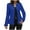 Blue, variant on Women's Casual Blazer Plain Color Open Front Cardigan Long Sleeve Crew Neck Soft Business Suit Jacket Burgundy