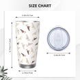 thumbnail image 4 of Rateoe Leopard Print Printed Car Guy Gifts for Men Women Tumbler - 20oz/590ml Double Wall Vacuum Insulated Stainless Steel Travel Tumbler Cups with Lid & Straw-Without Straw, 4 of 8