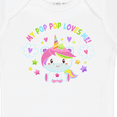 thumbnail image 4 of Inktastic My Pop Pop Loves Me with Cute Rainbow Unicorn Boys or Girls Baby Bodysuit, 4 of 5