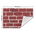 thumbnail image 3 of PUREYAH Table Placemats Set of 1 , Washable Heat Resistant Brick Brick Tile Table Decorations Placemats for Dining Room Kitchen, 3 of 6