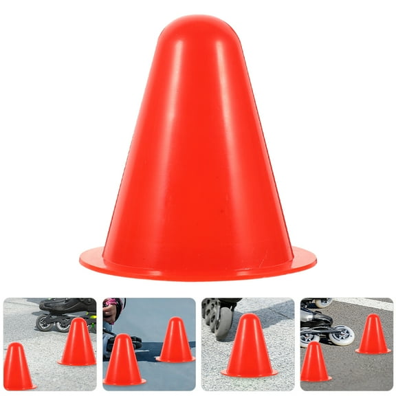 GOOHOCHY Sport Cones for Drills Roller Skating Marker Cones Red Plastic 40Pcs 3.1x3.0x3.0in