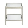 thumbnail image 2 of Evelyn&Zoe Alexis 20" Wide Square Side Table, Nickel, 2 of 9