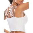 thumbnail image 6 of FUTATA Women's Racerback Sports Bra Cross Back Strappy Removable Pads Yoga Running Workout Bra with Good Support, 6 of 7