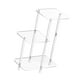 thumbnail image 5 of Mesa auxiliar de acrílico de 3 niveles para tomar café, minimalista, transparente y ahorradora de espacio. Cuadrado, 5 of 8