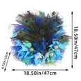 thumbnail image 3 of Guirnaldas de flores de pavo real, anillo para decoración del hogar, colgante de puerta, diseño para colgar en la pared, anillo de flores con plumas de pavo real, colgante de pavo real, 3 of 7