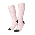 thumbnail image 2 of Fotbe Cute Bunny print Women's Men's Novelty Crew Socks Cotton Socks Knee High Socks for Walking,Running,Nurses,Pregnancy, 2 of 8