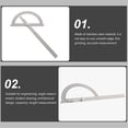 thumbnail image 3 of MasteelfCA Stainless Steel Protractor 180 Degrees Round Head Angle Ruler Finder 15cm Metric Adjustable General Measuring Tool, 3 of 7