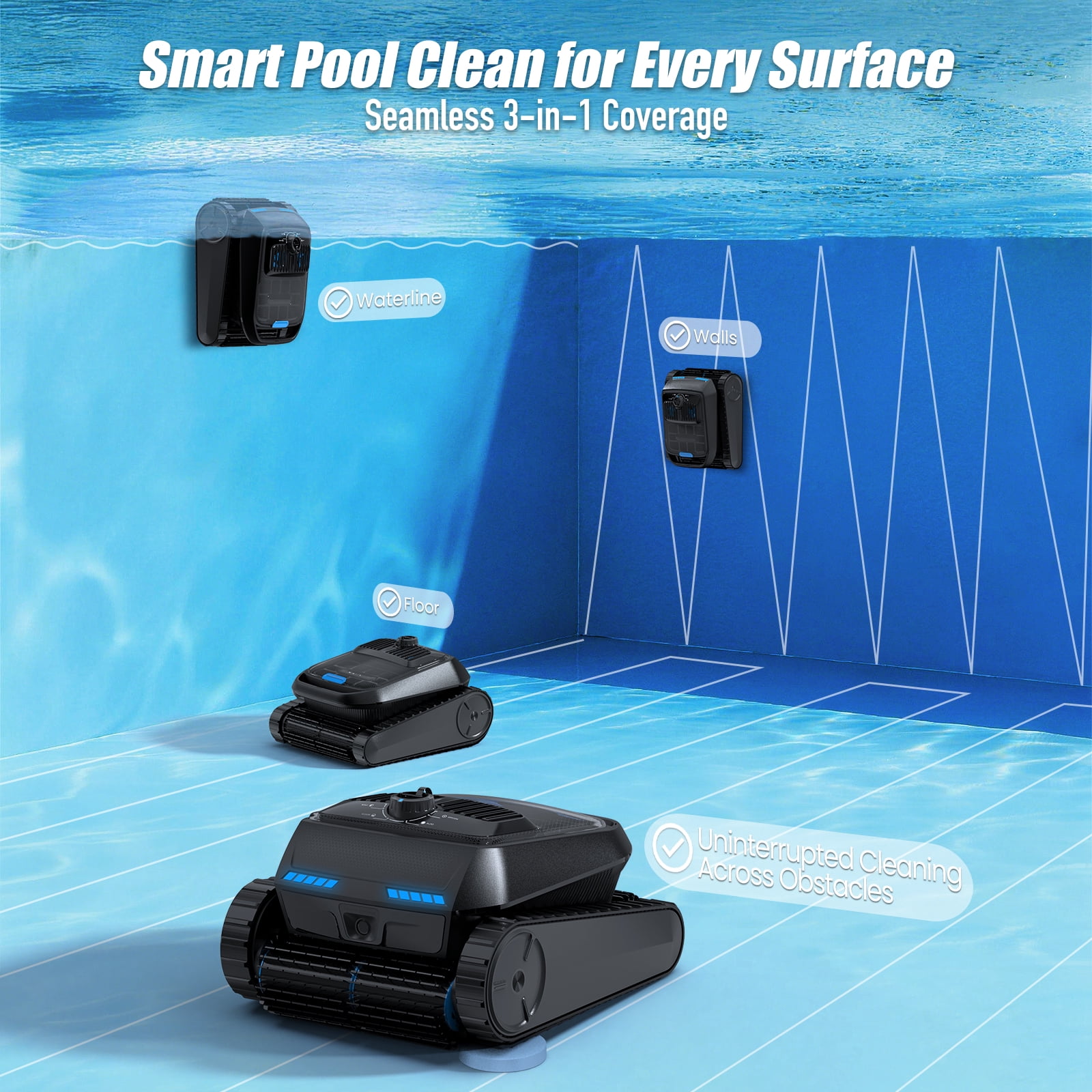 AIRROBO CP400 Lite Cordless Robotic Pool Cleaner - Smart, Powerful, All-Pool Cleaning