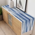 thumbnail image 4 of Blue Gray Table Runner - 90 Inch Long, Kitchen Dining Table Runner Dresser Scarves, Modern Simple Abstract White Ombre Texture Farmhouse Decor for Coffee Tables Wedding Party Banquet, 4 of 8