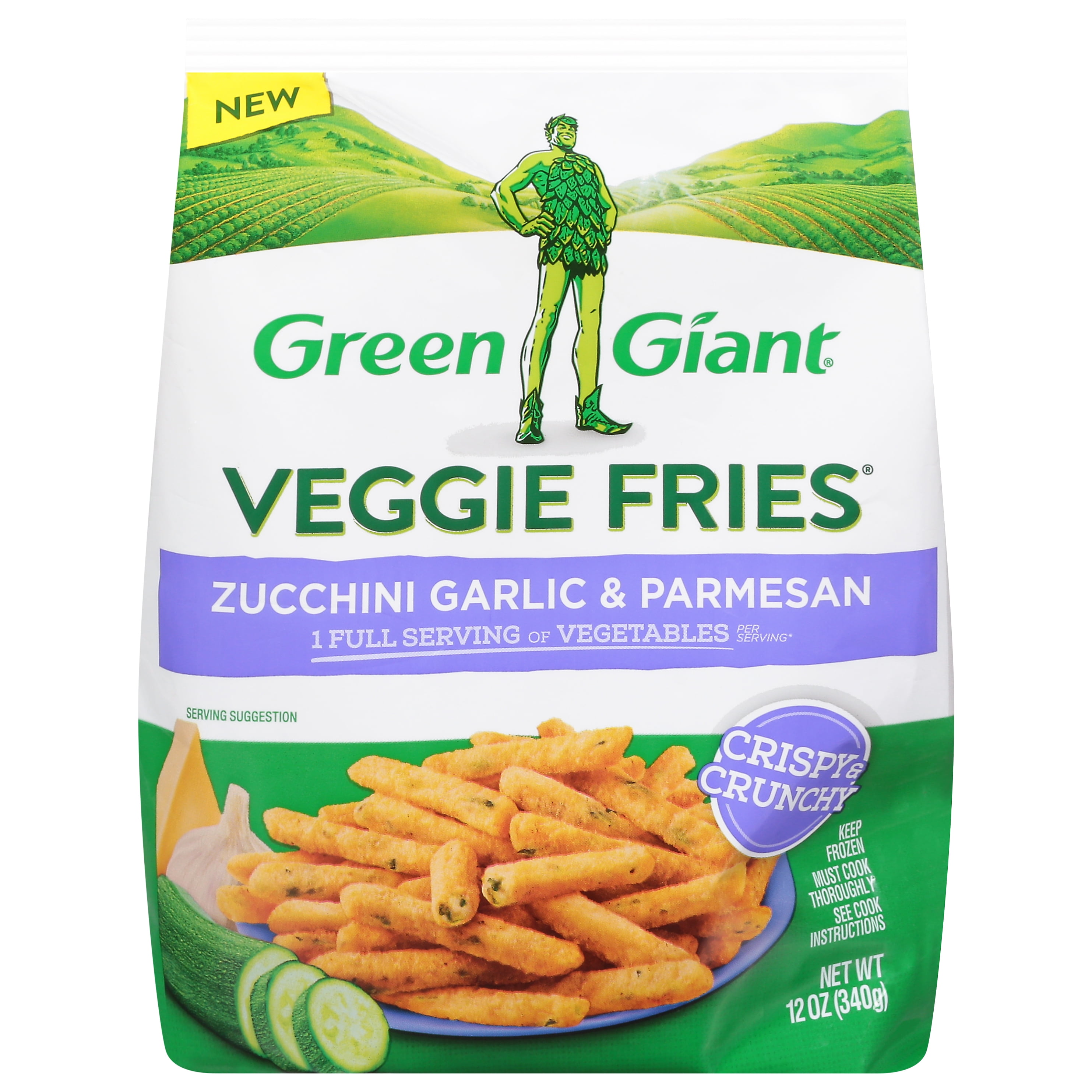 Green Giant Veggie Fries Zucchini Garlic & Parmesan, Frozen, 12 oz