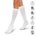 thumbnail image 2 of Core-Spun 10-15mmHg Graduated Knee High Compression Socks – Light Compression for All Day Comfort (Navy, Medium Regular), 2 of 7