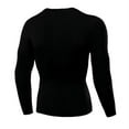 thumbnail image 2 of Couche de Compression pour Hommes Manches Longues T-Shirt pour Sport Entraînement Physique Entraînement Course Exercice, 2 of 5