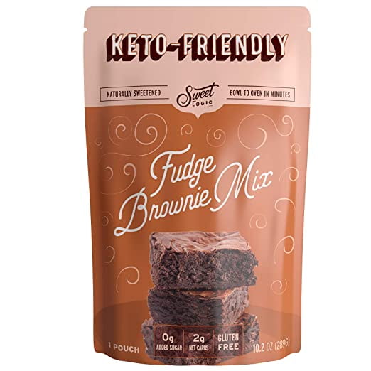 SWEET LOGIC Keto Brownie Mix Delicious Keto Brownies Just 2G Net