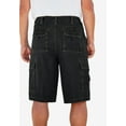 thumbnail image 2 of Boulder Creek By Kingsize Men's Big & Tall  12" Side Elastic Denim Cargo Shorts, 2 of 5