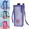 thumbnail image 2 of Sport Outdoor Camping Mesh Umbrella Storage Cup Accessories Water Bottle Cover Visible Bag Cup Sleeve Pouch Water Cup Bag ORANGE, 2 of 6