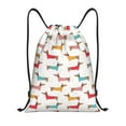 thumbnail image 1 of Lukts Dachshund Dog Puppy Pattern Drawstring Backpack Bag Sport Gym Sackpack,String Backpack Sport Bag Sack,Cinch Tote Gym Backpack-Medium, 1 of 5